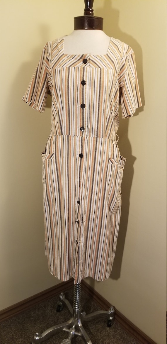 Vintage 1950s pocket dress // 1950s dress // 1950s