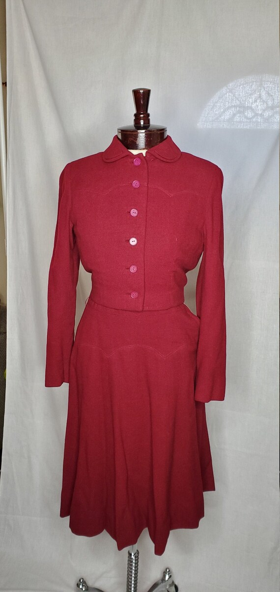 Vintage 1940s/1950s Anna Miller dress//Vintage 194