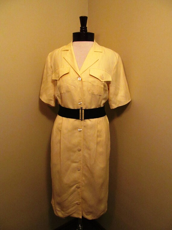 Vintage Brooks Brothers shirtwaist dress// safari dress//dress | Etsy
