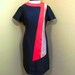 Vintage 1960s dress//sash short sleeve wiggle dress 