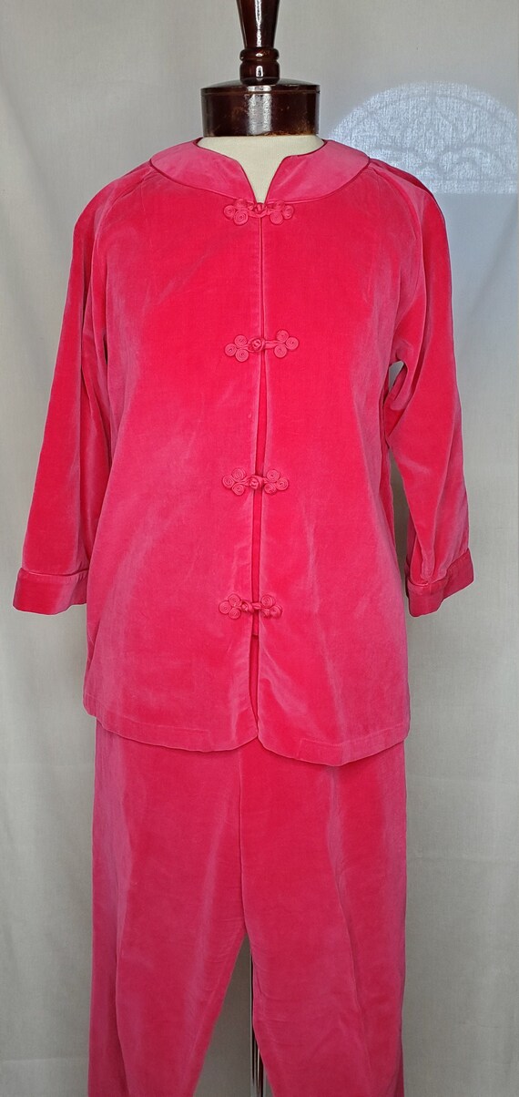 Vintage 1950s Barbra Lee velvet lounge set// Barbi