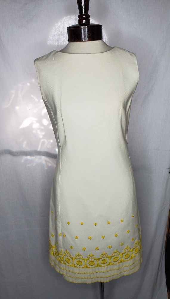 Vintage 1950s/1960s Alex Coleman cream and yellow