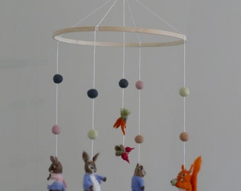 peter rabbit cot mobile