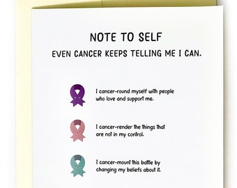 Carte Cancer Positivity : cadeau motivant pour le soutien