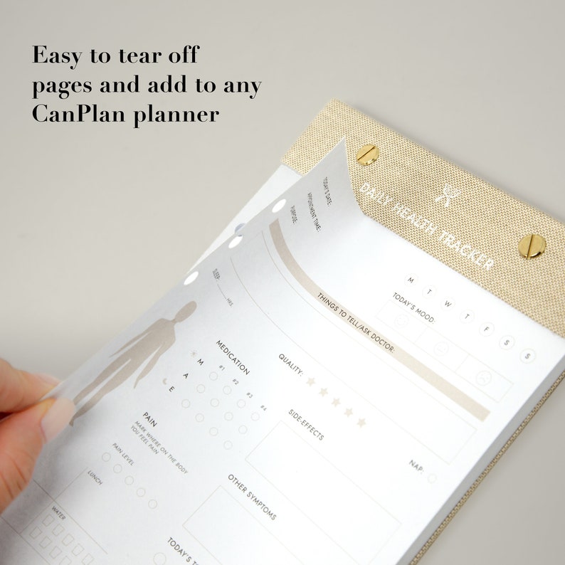 Canplan Daily Health Tracker Notepad: A5 Medical & Wellness Planner - Etsy