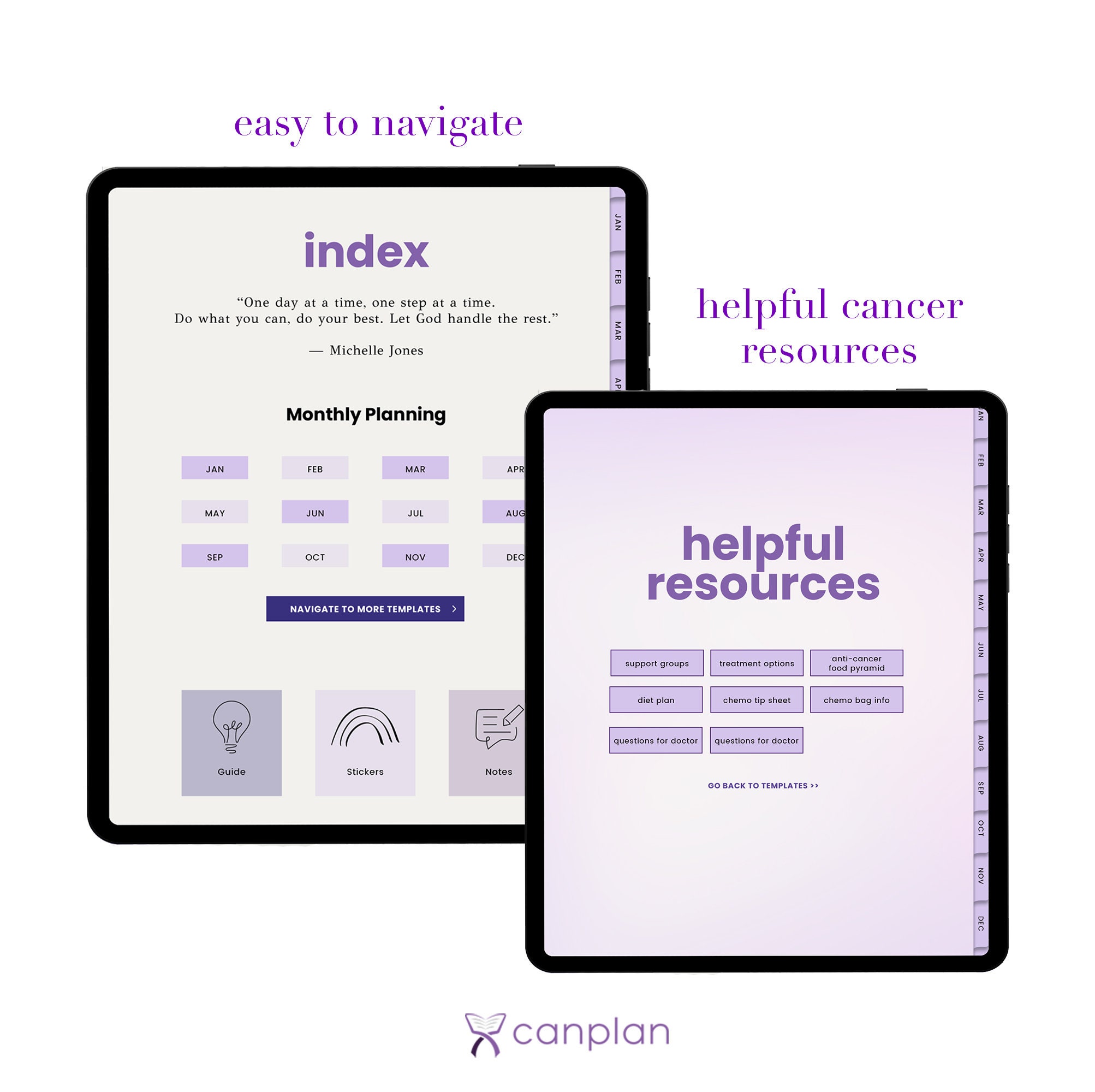 Canplan Digital Cancer Planner: Goodnotes Compatible (PDF) - Etsy