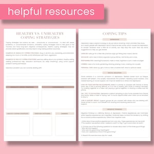 Peut inclure: Une feuille de travail imprimable avec des conseils pour faire face &agrave; la d&eacute;pression et &agrave; l'isolement social. La feuille de travail comprend des sections sur les strat&eacute;gies d'adaptation saines et malsaines, des conseils pour la d&eacute;pression, l'isolement social et la pens&eacute;e n&eacute;gative. La feuille de travail est con&ccedil;ue pour aider les gens &agrave; g&eacute;rer leur sant&eacute; mentale.