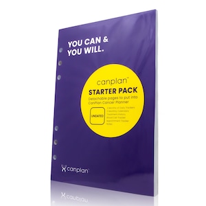 CanPlan Cancer Planner Starter Pack, Cancer Tracker and Organizer, Cancer Gift for Women and Men, Undated Daily Cancer Planner