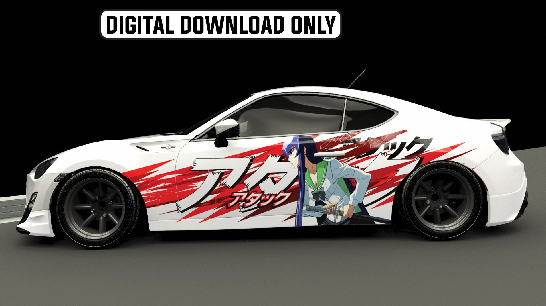 Zero Two DARLING in the FRANXX ITASHA anime car wrap vinyl stickers Fit  With Any Cars