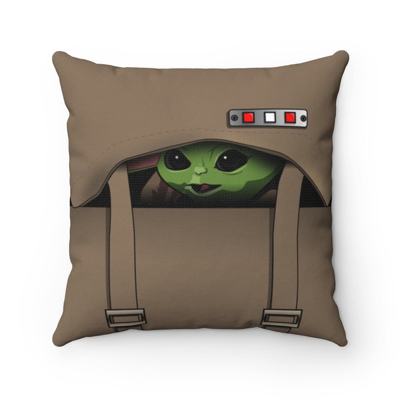 Baby Yoda Inspired Art Pillow / Original Art Etsy