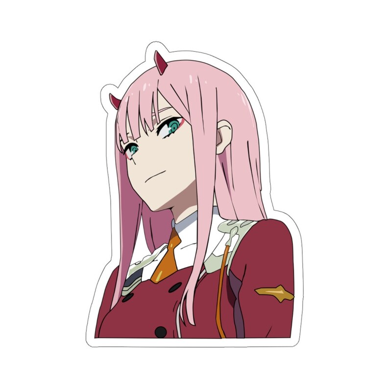 zero two sticker decal darling in the franxx anime etsy