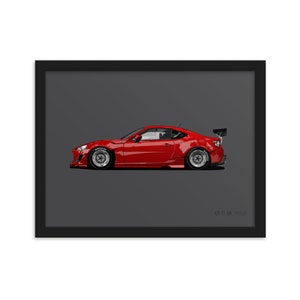 Rocket Bunny FRS/86 Framed matte paper poster / Original Vector Art