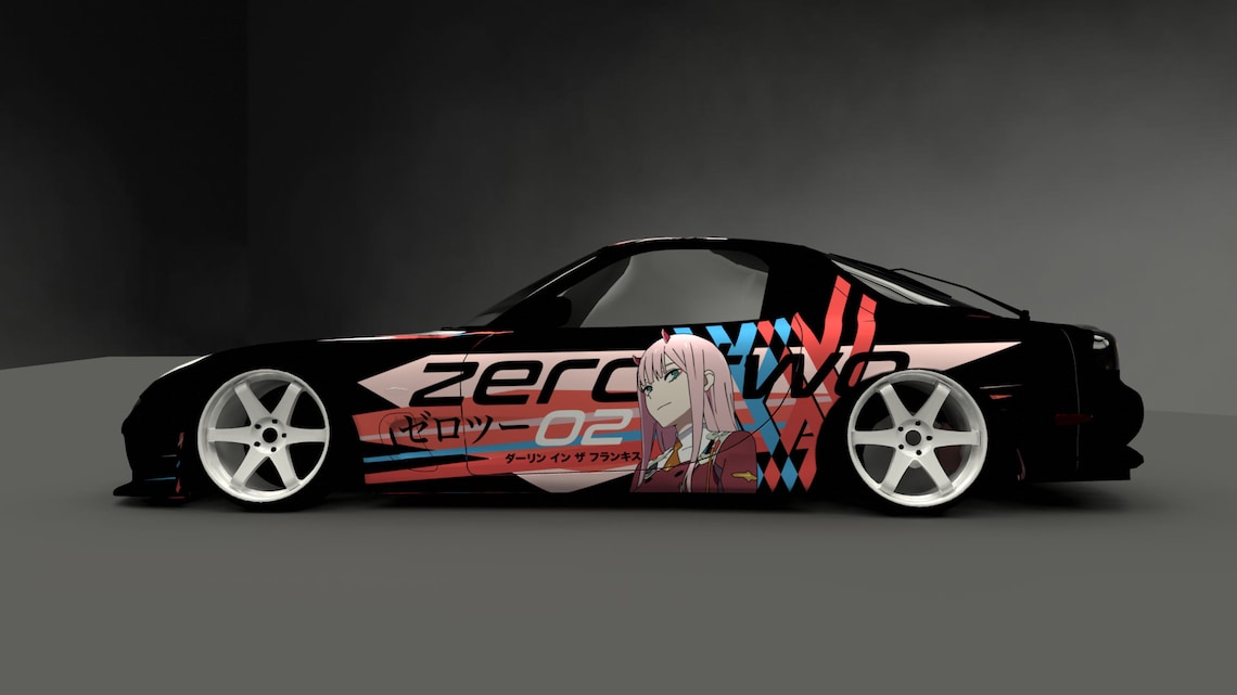 PRICE Drop Limited / Zero Two Itasha Design / Anime / Manga / | Etsy