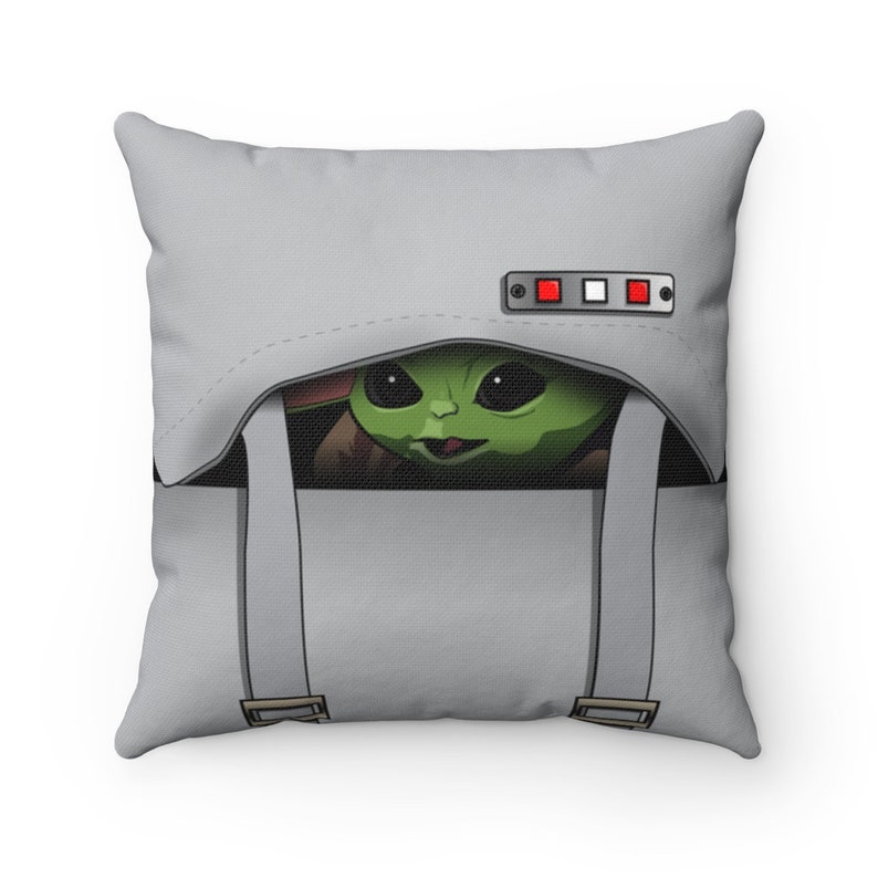 Grogu Spun Polyester Square Pillow