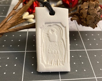 Amabie Charm / Clay Bas Relief