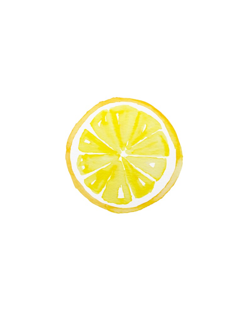 Watercolor Citrus Fruit Printable Bundle, DIGITAL DOWNLOAD, Kitchen ...