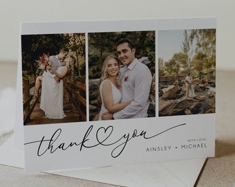 ACELION (96Pack) Wedding Thank You Cards Set with Envelopes, Thank You Note Acelion 96pack Thank You Card Set Gold Foil Printed Envelope