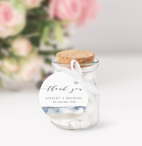 Beach Circle Thank You Gift Editable Template Printable Etsy 日本