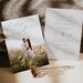 Minimalist Photo Wedding Invitation Set, Beige, Simple, Modern Wedding Invite, Editable Template, Instant Download, Printable Invite #1