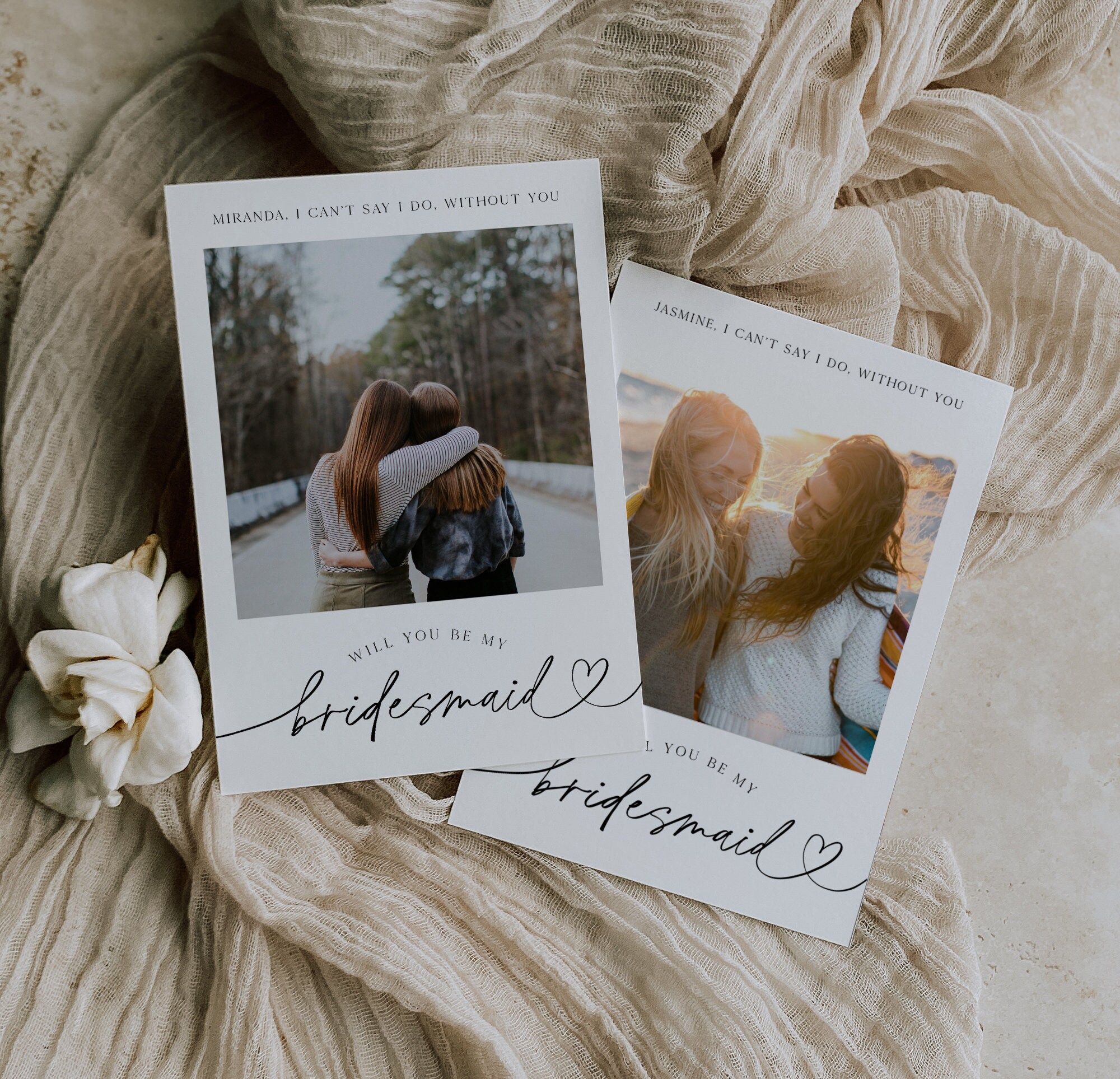 Modern Bridesmaid Proposal Card With Photo Will You Be My - Etsy modern-bridesmaid-proposal-card-with-photo-will-you-be-my-etsy