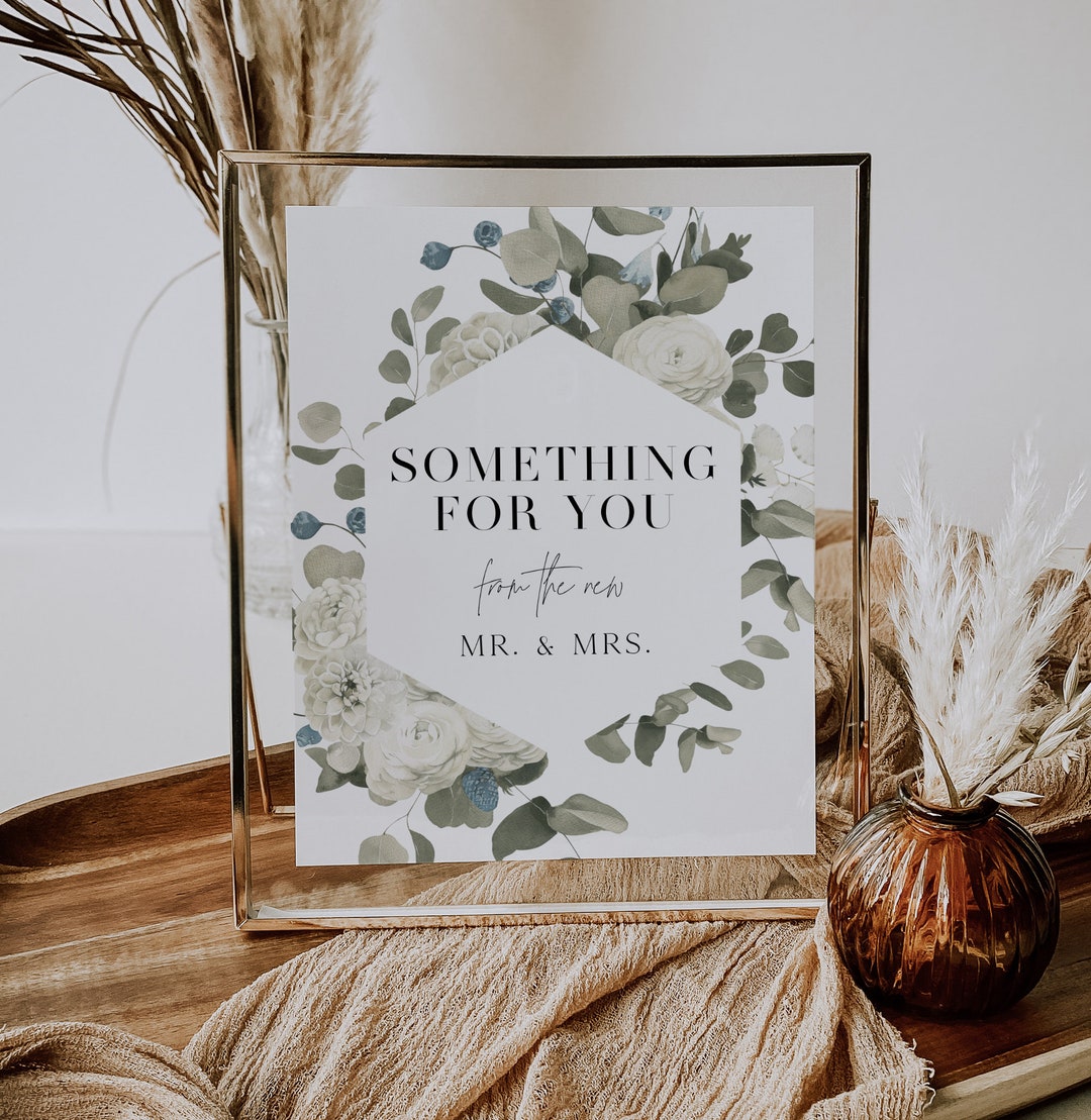 Rustic Greenery Favors Sign Template, Please Take One Editable Sign ...