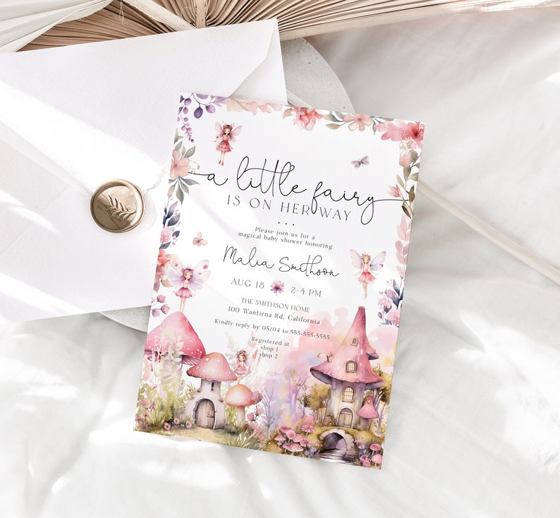 fairy garden baby shower theme
