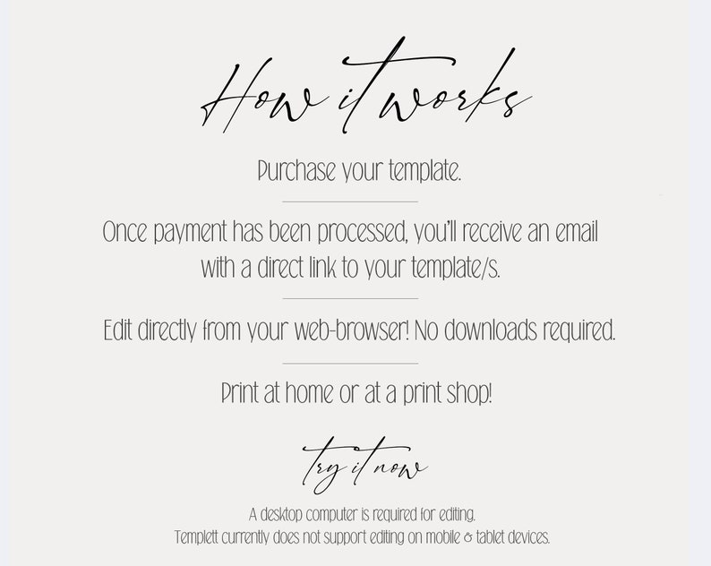 Minimalist Thank You Folded Card Editable Template Printable Thank You Card BD108 Modern Wedding Thank You Note Instant Download