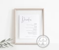 Minimalist Drinks Sign Editable Template, Bar Menu Sign, Modern Wedding Signage, Printable Sign Wedding, Templett, Minimal Wedding Sign BD53
