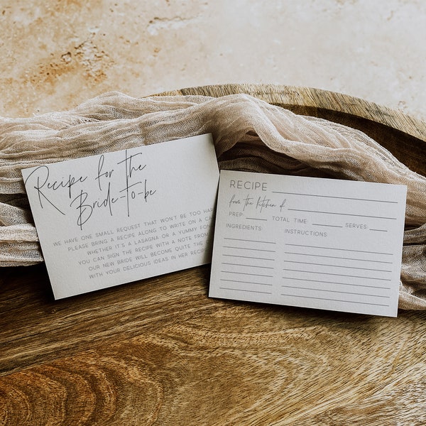 Recipe for the Bride - Etsy