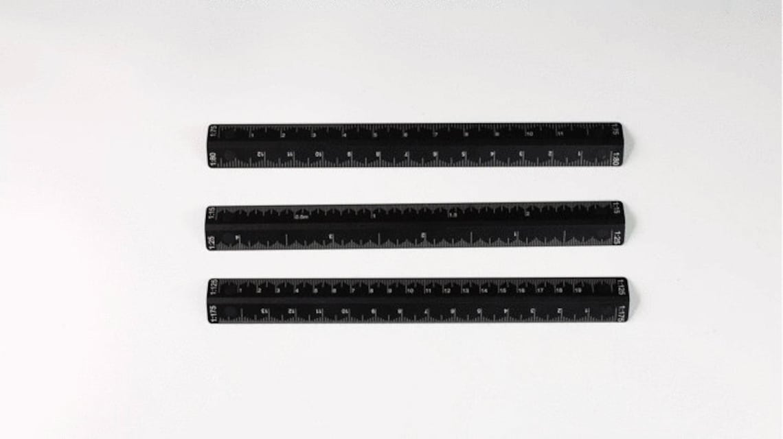 T3 Scale Ruler and T Ruler: Drawing Tool (180x20mm) - Etsy