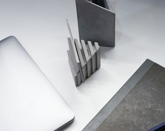 Concrete card holder | stationery | office |