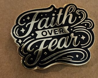 Juneteenth Enamel Lapel Pin Cultural & Heritage 365 - Faith Over Fear