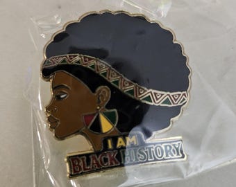 Juneteenth Enamel Lapel Pin Cultural & Heritage 365 - Black King w/Afro