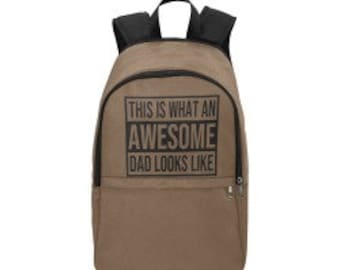 Awesome Dad - The Myth The Legend Backpack or Diaper Bag