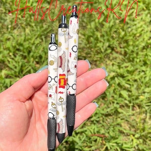 Wizard harry Sharpie S-Gel Glitter Pens, Personalized Pens, Ink Pen with Grip, Refillable Pens, Nurse, gifts, teachers, nurse practitioners.