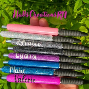 Sharpie S-Gel Glitter Pens, Personalized Pens, Ink Pen with grip, Refillable Pens, Nurse, gifts, teachers, nurse practitioners, customized.