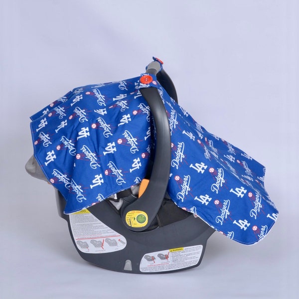 Sports baby car seat cover, LA Dodgers , USC, Angels , LA Rams, anaheim Ducks, avengers, spiderman, mickeymouse baby canopy