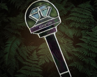 Caratbong SVT Lightstick | Handmade Stained Glass Mirror Suncatcher