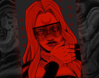 Vesper Red Print | 5 x 7 Art Print