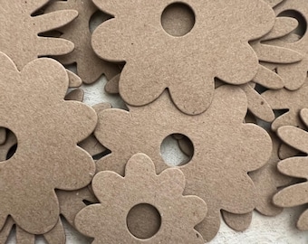 Flower Chipboard Die Cuts