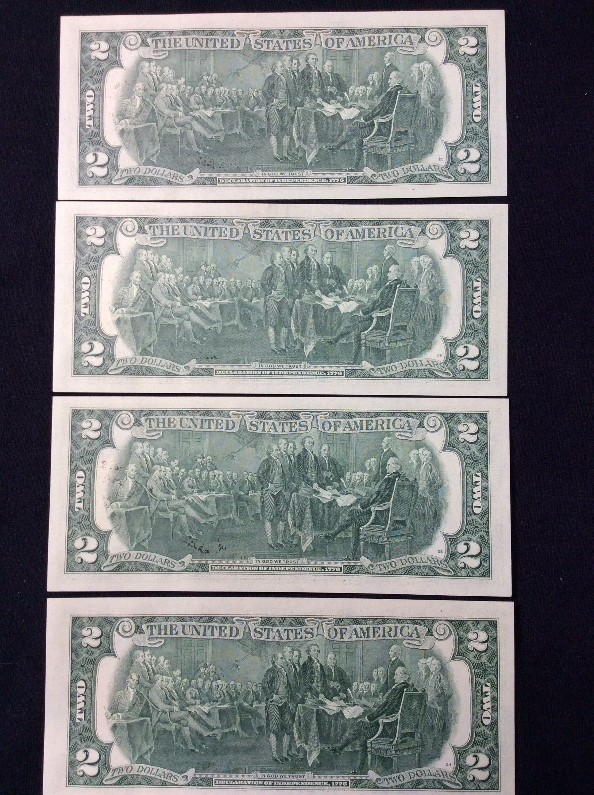 1976 2 Dollar Bill With Stamp - atc6lpg
