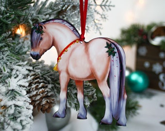 Fjord Horse Christmas Ornaments, Fjord Horse Ornaments, Horse Stuff, Horse Gifts for Women, Equestrian Decor, Pony Gifts