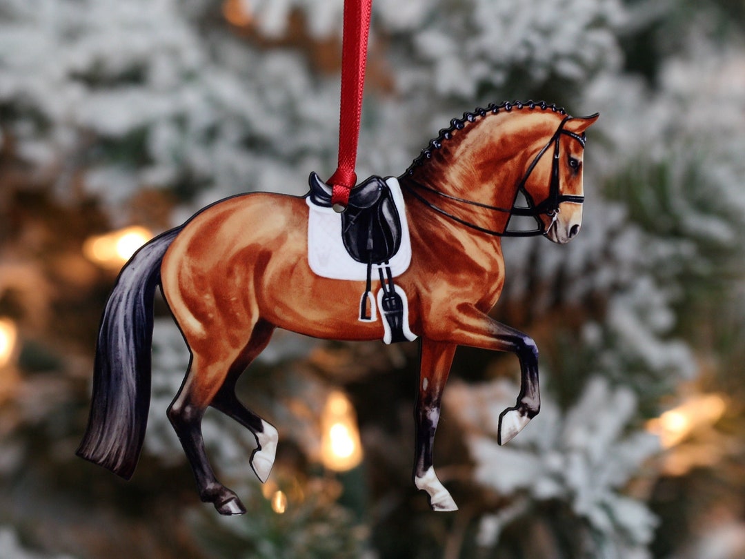 Dressage Horse Gifts for Women, Dressage Horse Christmas Ornaments, Horse Christmas Decorations