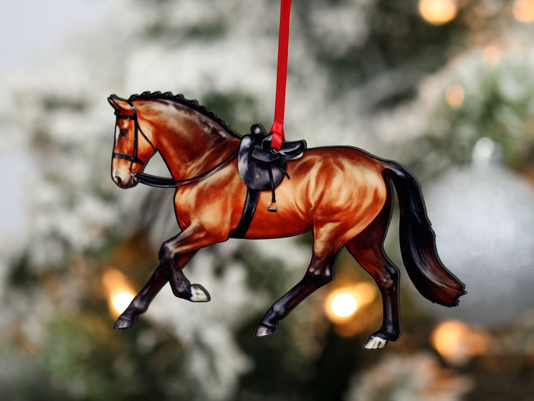 Side Saddle Horse Gifts Side Saddle Horse Christmas Ornament Etsy