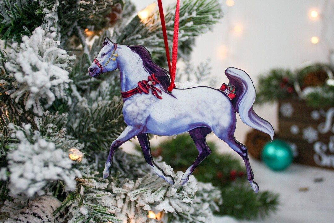 Arabian Horse Christmas Decor, Horse Christmas Ornament, Arabian Horse Ornament, Equine Gift for