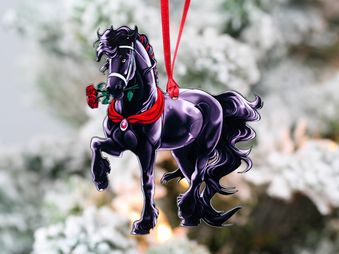 Friesian Horse Ornaments, Friesian Horse Gifts, Friesian Horse