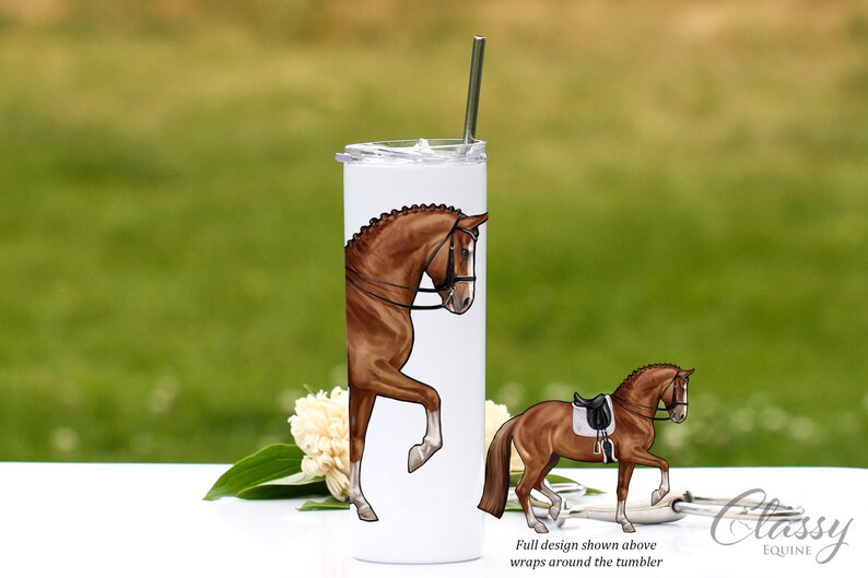 Dressage Horse Gifts for Women Sport Horse Tumbler With Lid Etsy