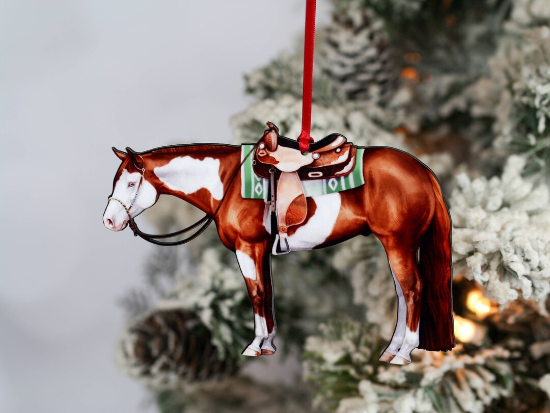 Western Horse Ornament, Western Horse Gifts for Women, Ranch Horse