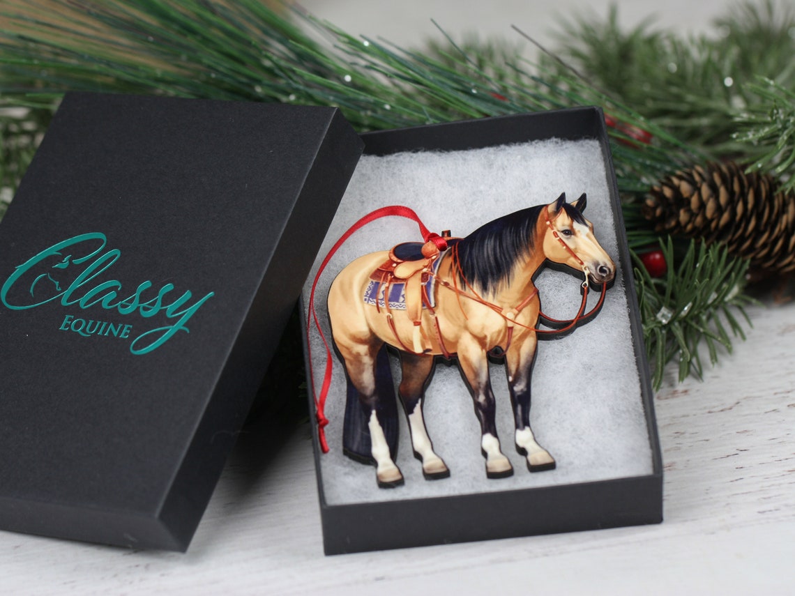 Buckskin Horse Ornament Western Horse Gifts Equestrian Etsy