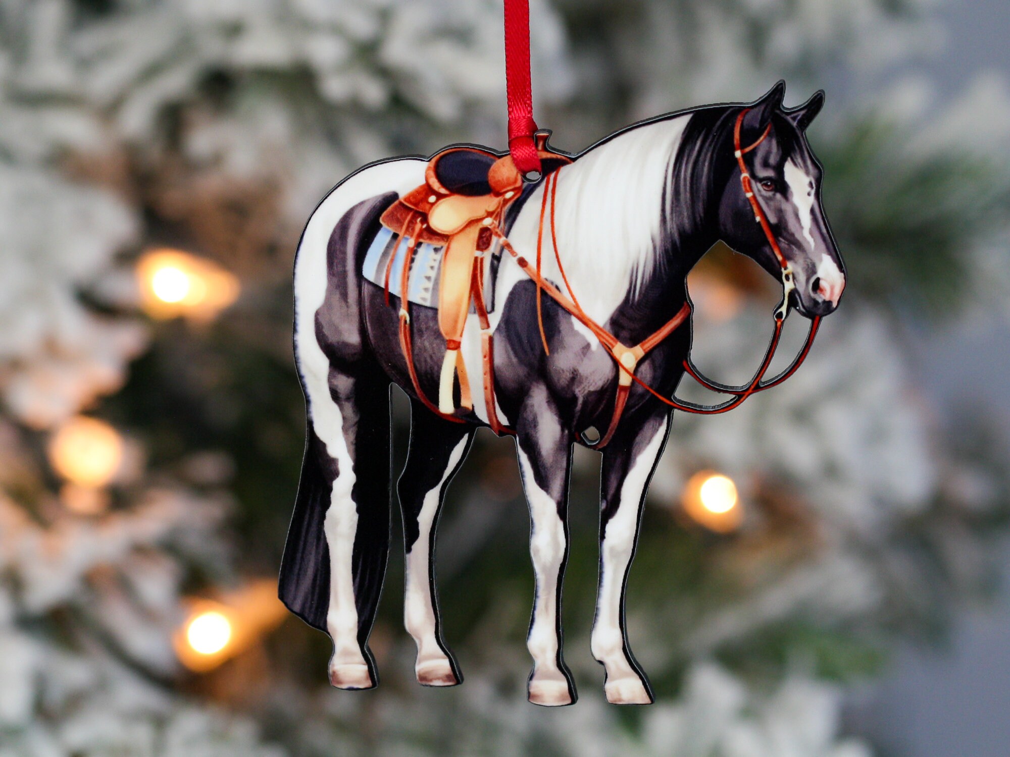 Western Horse Gifts Western Horse Christmas Ornaments Etsy